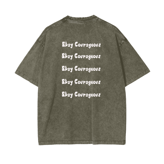 Stay Courageous Oversized Tee